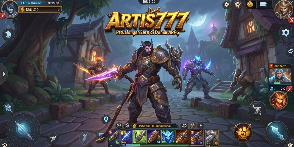 Menampilkan aksi mendebarkan dalam permainan ARPG.
