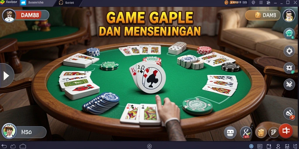 Gameplay seru dalam DAM88 yang menghadirkan keseruan Gaple.