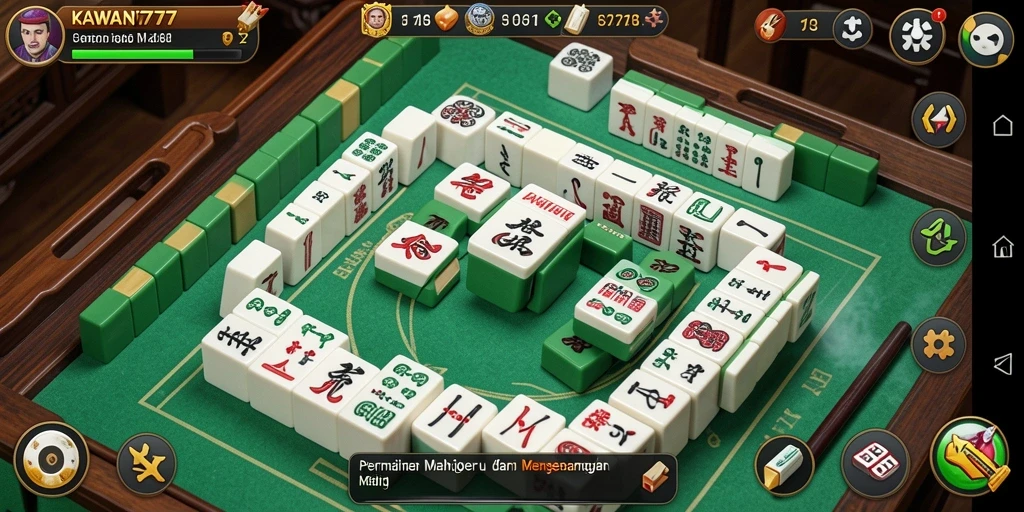 Tampilan indah permainan Mahjong KAWAN777 dengan gameplay yang menantang.
