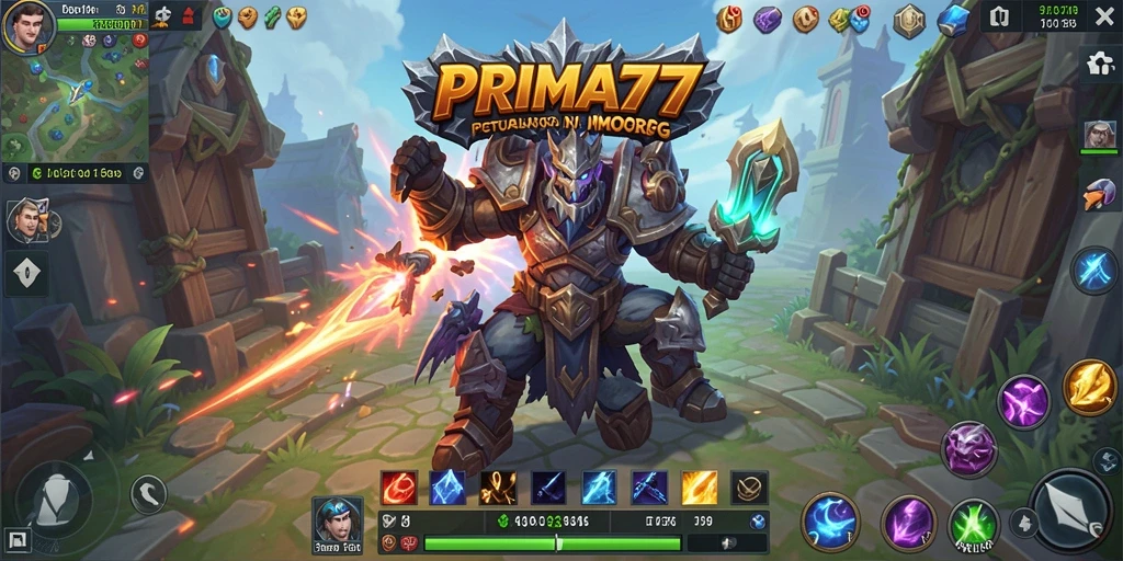 Tampilan gameplay PRIMA77 dalam dunia MMORPG yang menakjubkan.