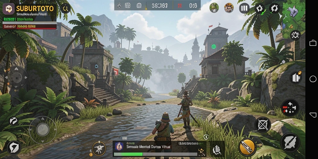 Screenshot utama SUBURTOTO menunjukkan gameplay simulasi yang realistis dan menarik.