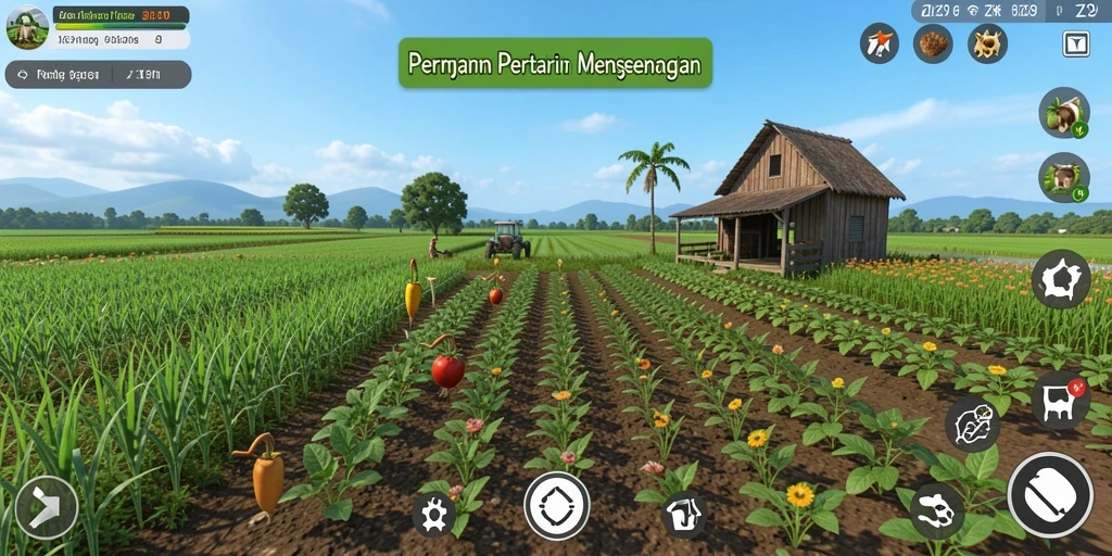 Gameplay ZK9 yang menarik dengan misi pertanian yang seru.